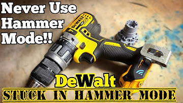 This is why I Hate combi Drills. How to fix a Dewalt drill stuck in Hammer mode.