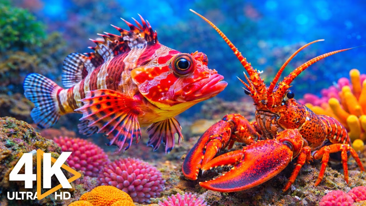 Beautiful Reef Fish Swimming in 4K Ultra HD