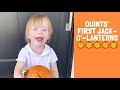 Toddlers First Halloween Pumpkins - Family Fall Activity