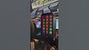 Pc Usb button box 3D printed carbon style with neon squares 29 functions back-lit Red for Sim Racing