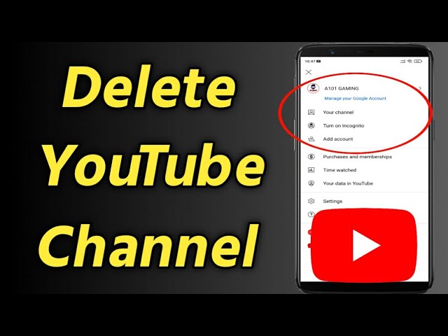 How to Delete Youtube Channel Permanently on Phone | Delete YouTube Channel on Mobile class=