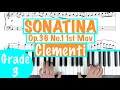 How to play Sonatina Op.36 No.1 1st Movement - Clementi Piano Tutorial lesson +Sheet Music