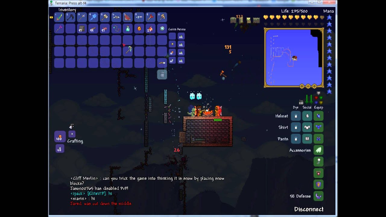 Terraria climbing challenge and more golden showers YouTube