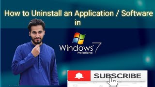 How to Uninstall an Application/Software in Windows 7 | Come First Learn First | Faisal Zeb Awan screenshot 5