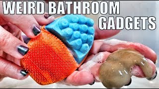 9 WEIRD BATHROOM GADGETS TESTED!