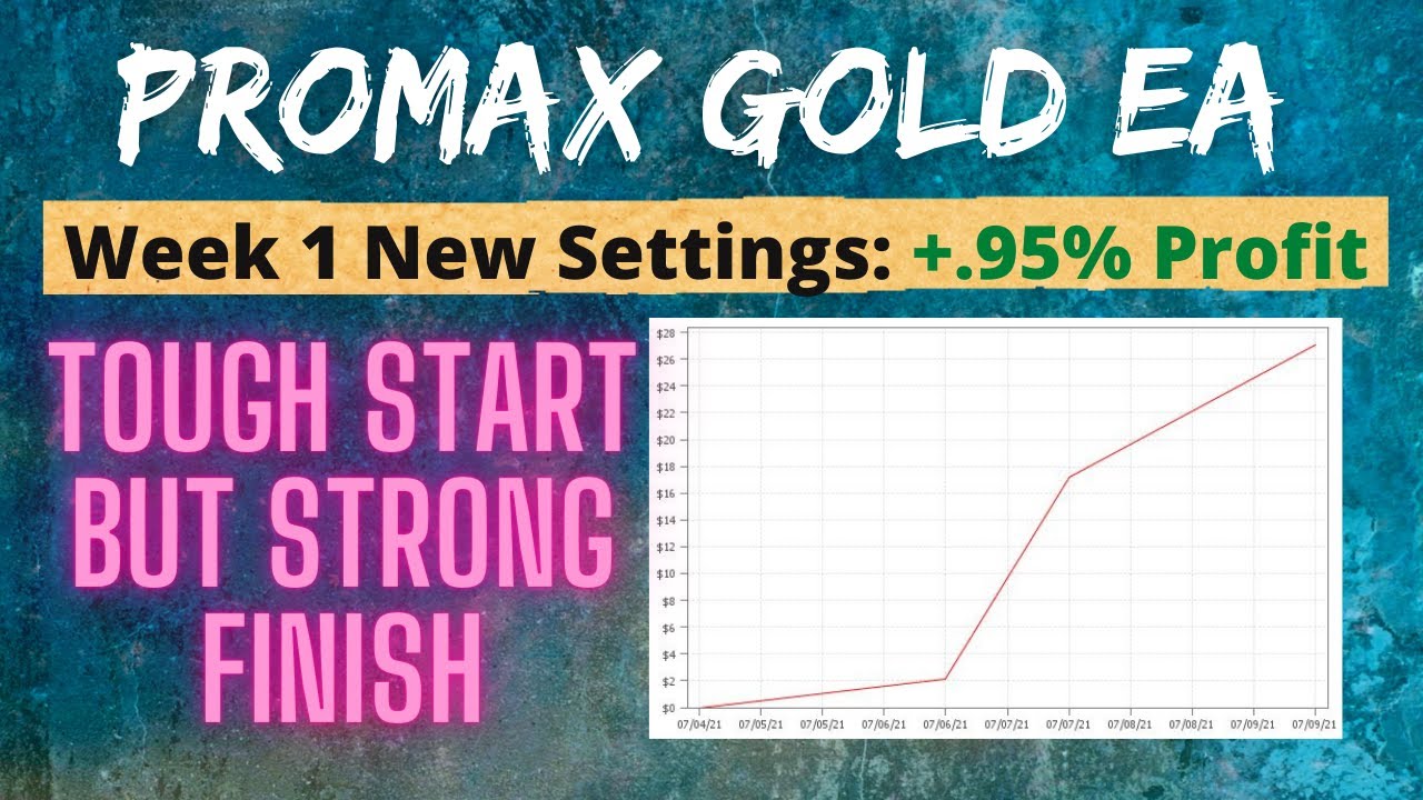 Promax Gold EA- New Settings Week 1 Update: .95% Profit
