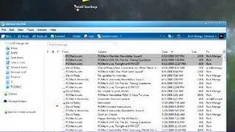 Windows Live Mail Client = Easiest Mail Backup Ever?