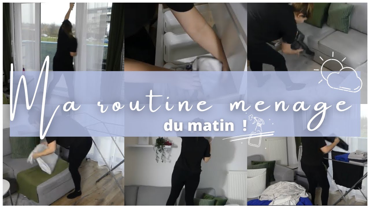 ⛅️ MA ROUTINE MENAGE DU MATIN | ON SE MOTIVE ENSEMBLE | CLEANING ROUTINE 🧼