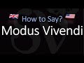 How to Pronounce Modus Vivendi? (CORRECTLY) Meaning & Pronunciation