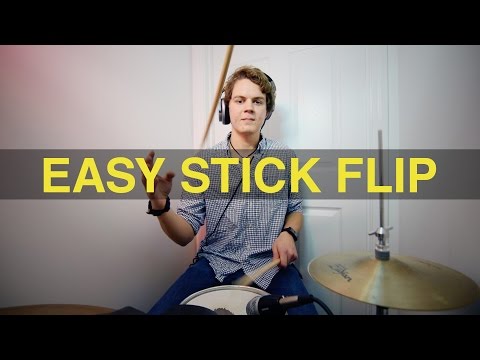 Easy Stick Flip - Drum Set Tutorial