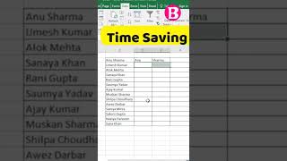 use of flash fill in excel | split first name and last name flash fill @brainupp