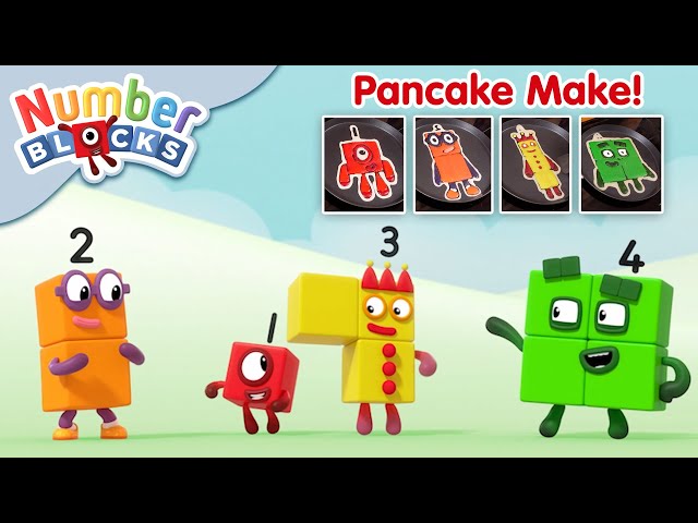 Numberblocks Celebrating Pancake Day Number Four Videos For Kids