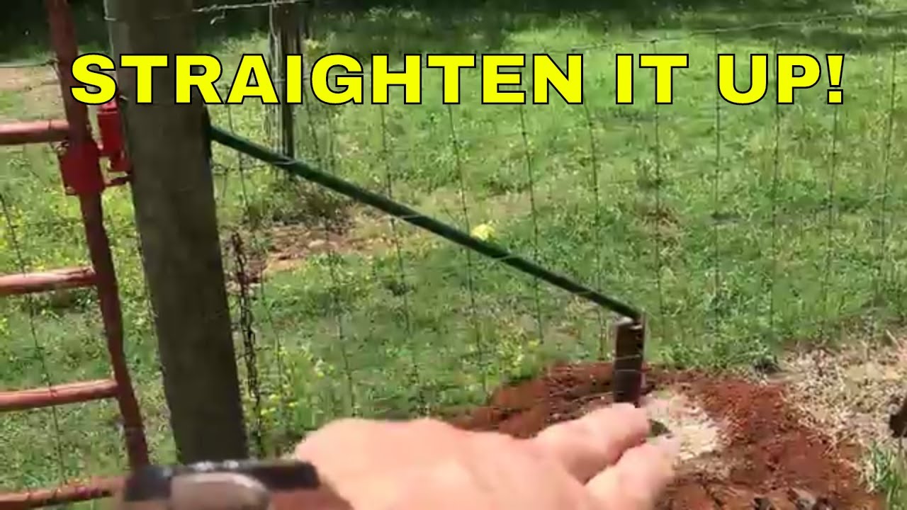 STRAIGHTEN A LEANING PULL POST YouTube STRAIGHTEN A LEANING PULL POST YouTube