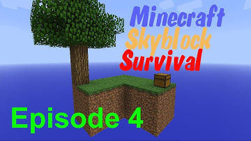 SkyBlock Survival Playthrough - Episode 4 - Entering the Nether