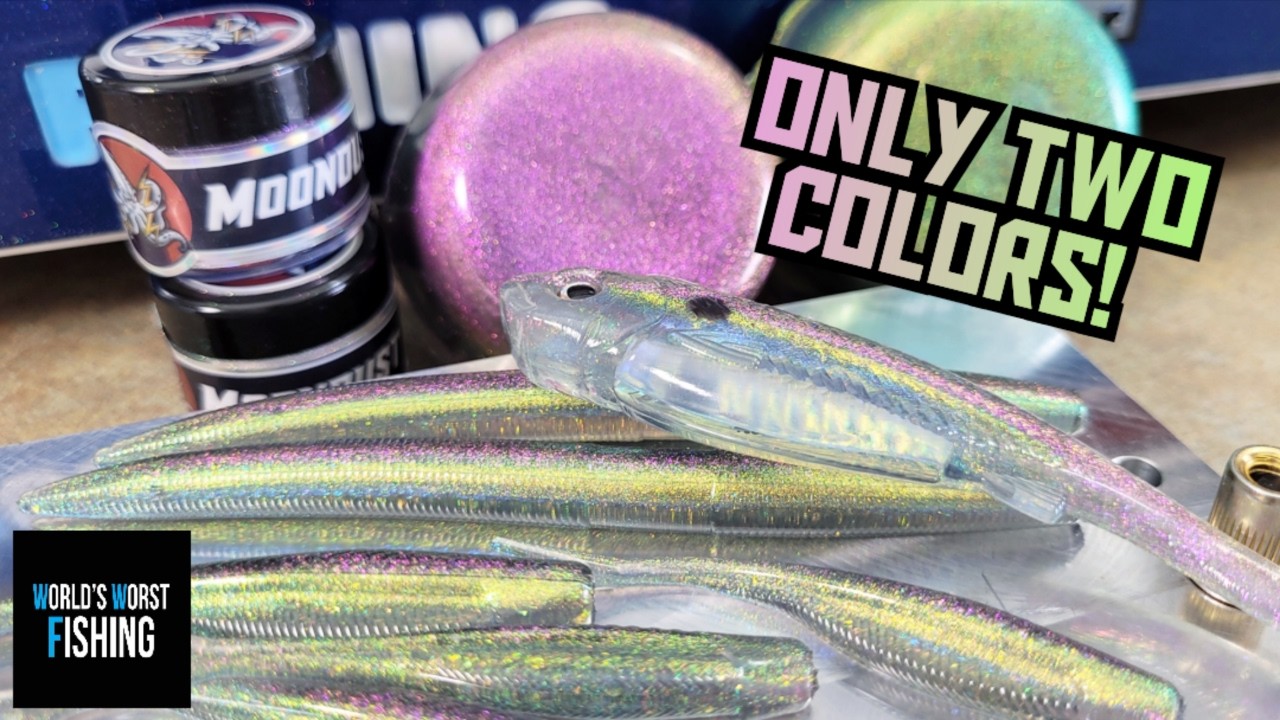 【美品】Color Making - Handmade Lure Works This Easy Hack Makes Color-Shift Powders Go CRAZY (Prism Shad Demo