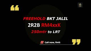 BKT JALIL SERVICE RESIDENCE | FREEHOLD - 250mtr walking to LRT