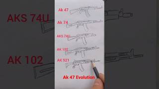 ak-47 evolution #drawing #art #ak47 #shorts