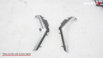 SAUTVS Installation of LED White Grille Accent Fang Lights for Polaris RZR PRO XP PRO R PRO S 2025+