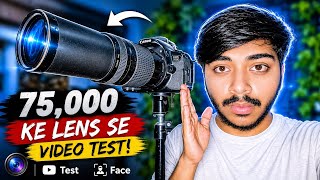 ₹75,000 Lens Camera Test 😱 Canon DSLR Day & Night Video Quality