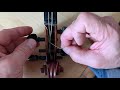 How to properly  install Aquila gut strings on a baroque Violin