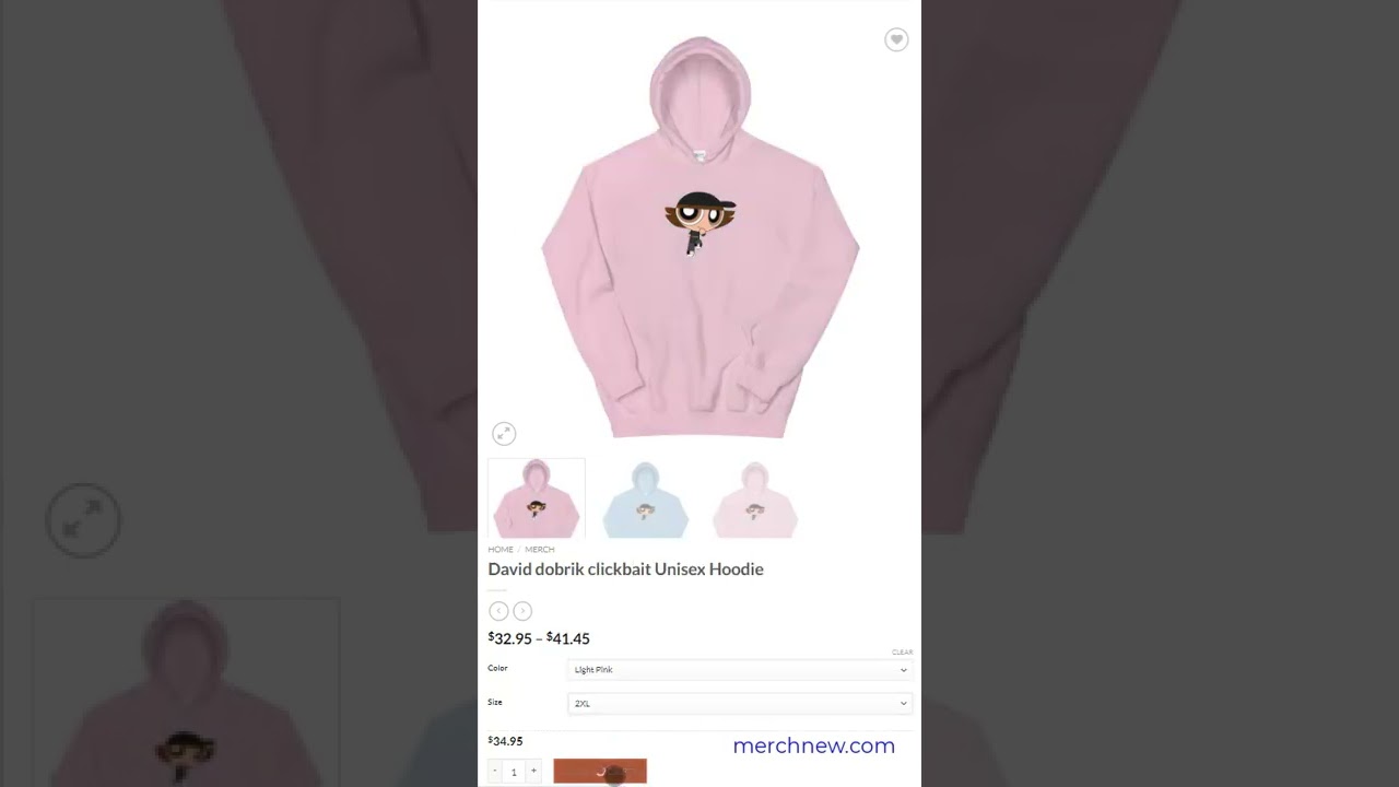 David dobrik clickbait Unisex Hoodie 