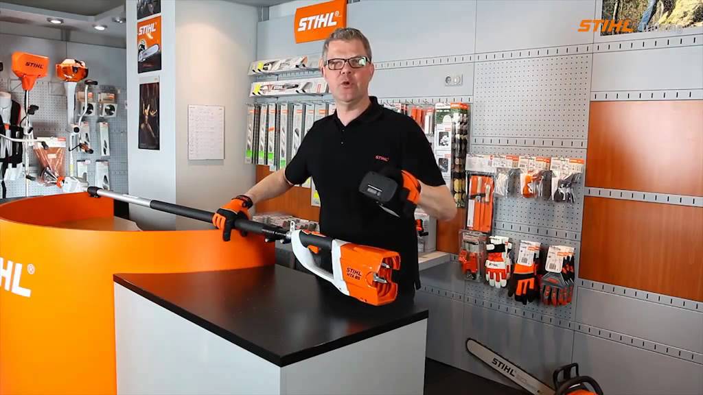 Potatore motosega telescopico STIHL HTA 85 batteria completo