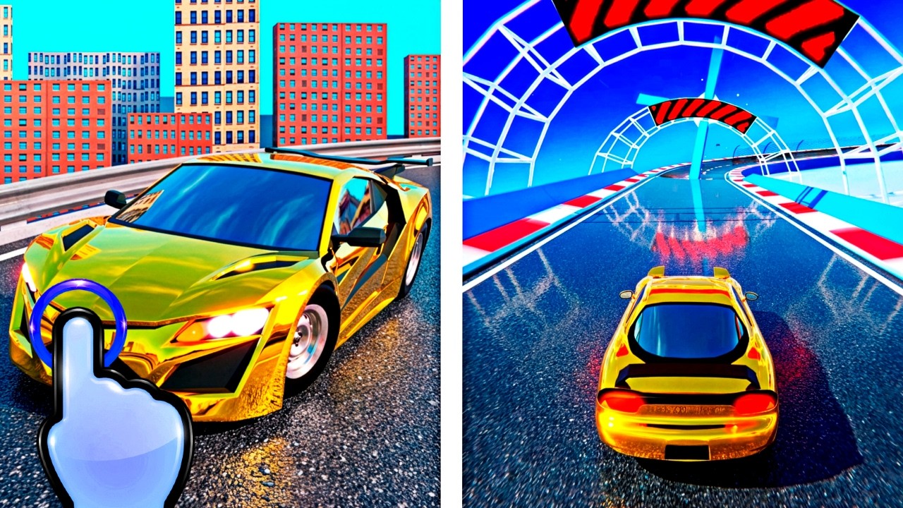 Real Racing Master 3D - Impossible Stunt Car Speed Race Run - All Levels iOS Android GamePlay #8