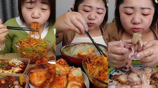 ASMR & MUKBANG WITH CHINA GIRL 🥖🍗😍😂❤ #easyrecipe #funnyshorts #villagefood screenshot 1