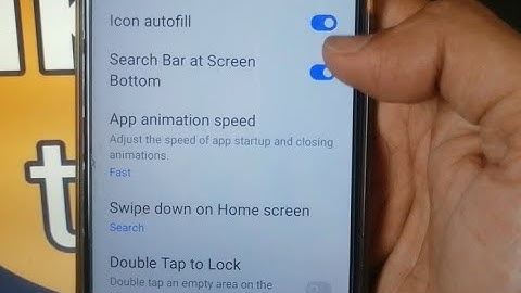 how to remove search bar at screen bottom in realme c11