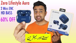 Zero Lifestyle Aura Earphones Review - 2 Mics Enc - Full Bass - 60% Off - Best Earbuds Under 3999?