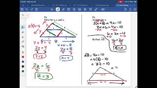 Geometry - Prentice Hall 5.1 - Midsegments of Triangles
