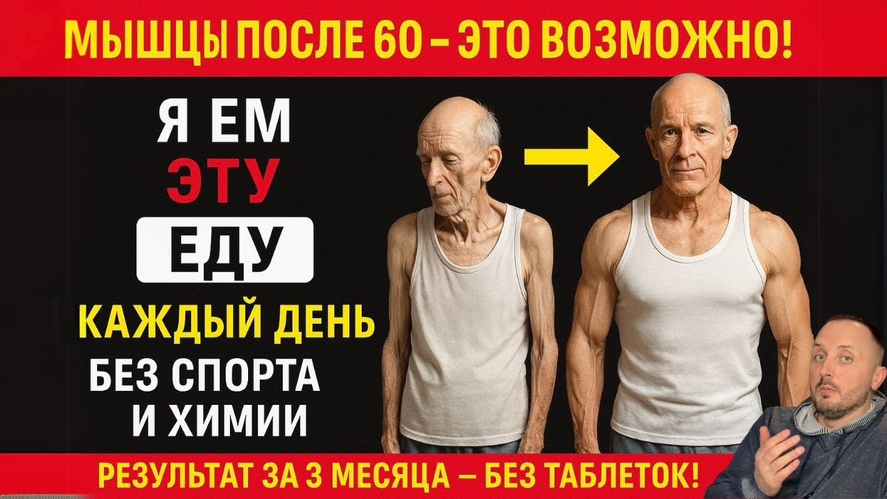 После 60 мышцы уходят? Эти продукты останавливают потерю!