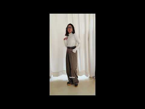 CALÇA RETA ALFAIATARIA  - CREME