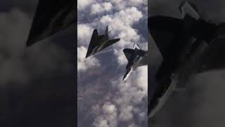 The F-117 Nighthawk jet flying in formation with F-22 Raptor #shorts #aviation #aviationlovers