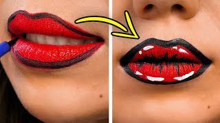 Видео 25 КРУТЫХ РИСУНКОВ НА ГУБАХ И ИДЕЙ МАКИЯЖА (автор: БЕРИ И ДЕЛАЙ)