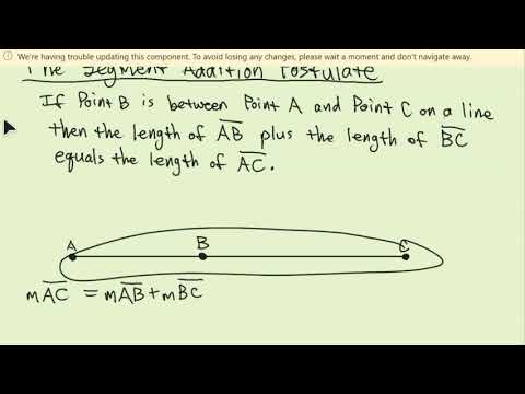 Geometry - Segment and Angle Addition Postulates