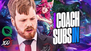 COACH SUBS INTO THE LCS - FLY VS 100T - CAEDREL