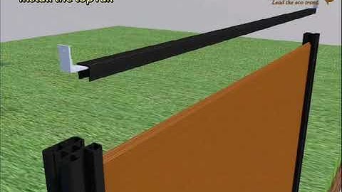 WPC fence installation guide - Install the fence in 6 steps