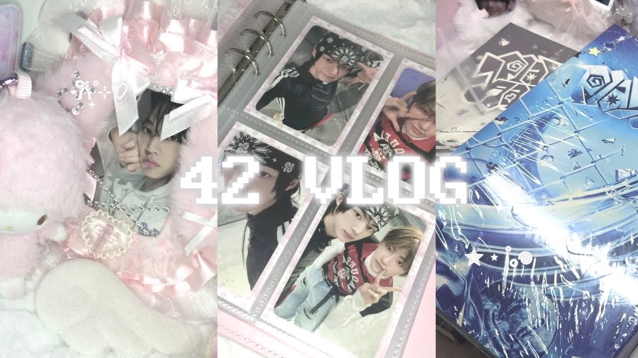 [42로그] 투어스랑 플레이 하드하기 ⋆˚✿ • 투어스 • 42 • 덕질로그 • 앨범깡