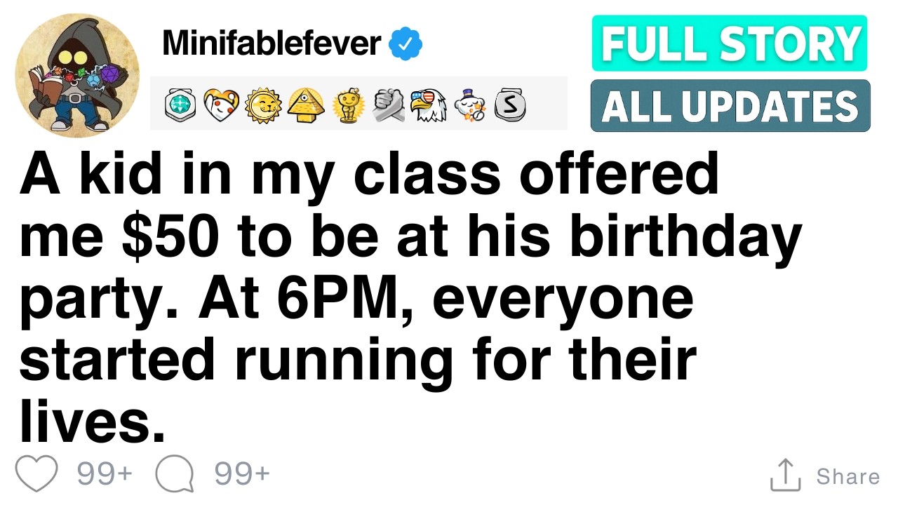 Один из моих одноклассников предложил мне 50 долларов за то, чтобы я пошёл на его день рождения. ...