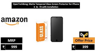 OpenTech® Matte Tempered Glass Screen Protector for iPhone 6  6s  78 with Installation