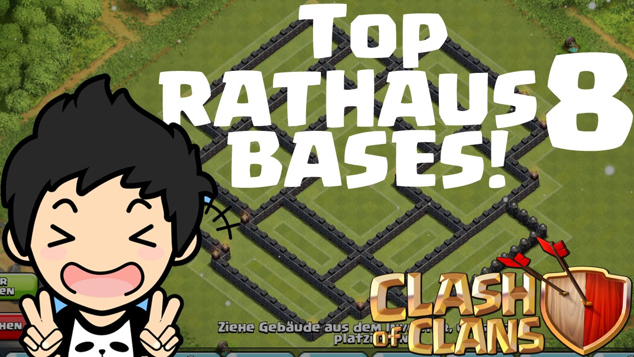 TOP RATHAUS 8 BASES! || CLASH OF CLANS || Let's Play CoC
