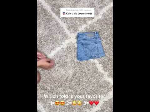 How To Fold Jeans Shorts