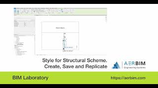 Style for Structural Scheme. Create, Save and Replicate
