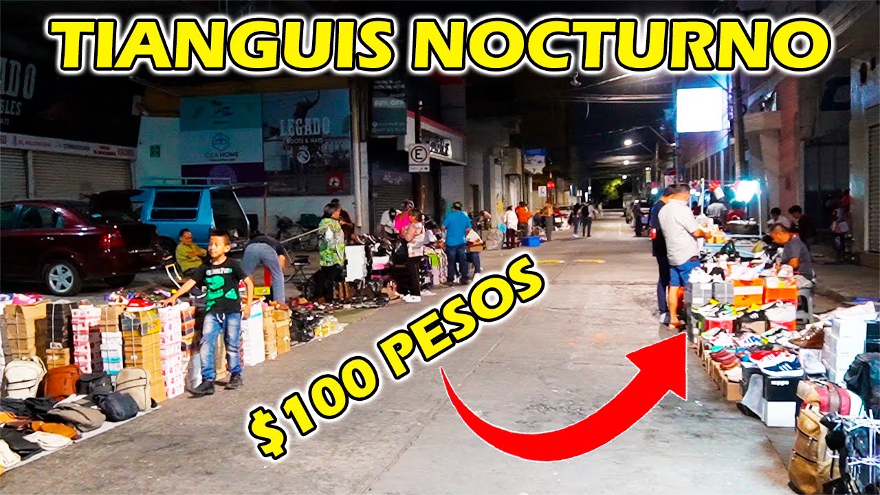 Asi es el TIANGUIS NOCTURNO de Leon Guanajuato 