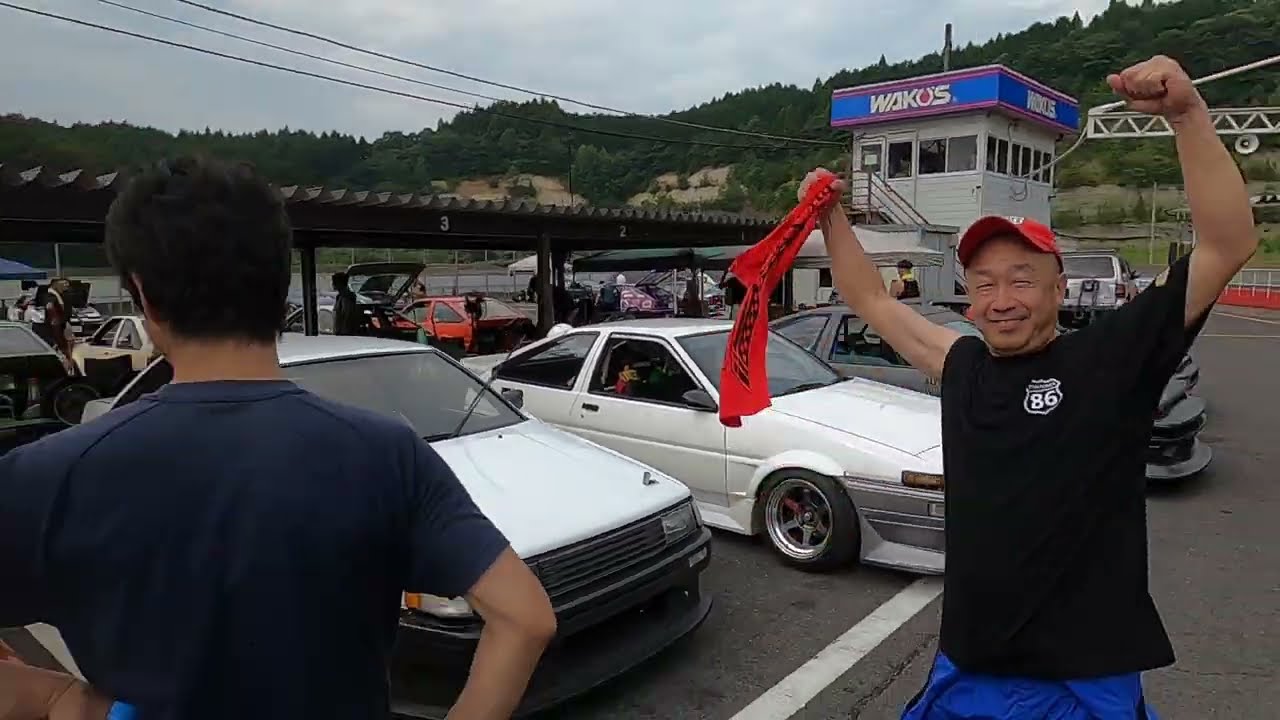 20250806　8度6分かなり重症‼　ハチロク走行会　vol.27  日光サーキット　ピットウォーク