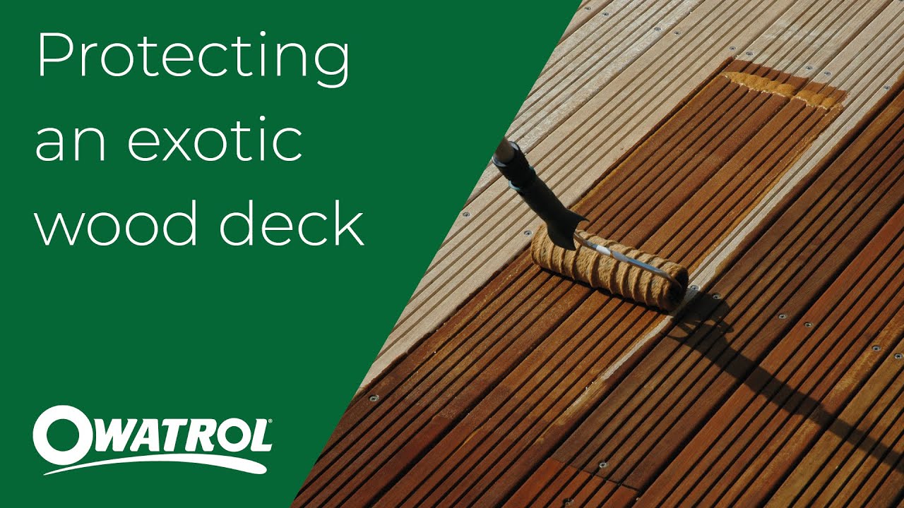 Protecting an exotic wood deck | Owatrol
