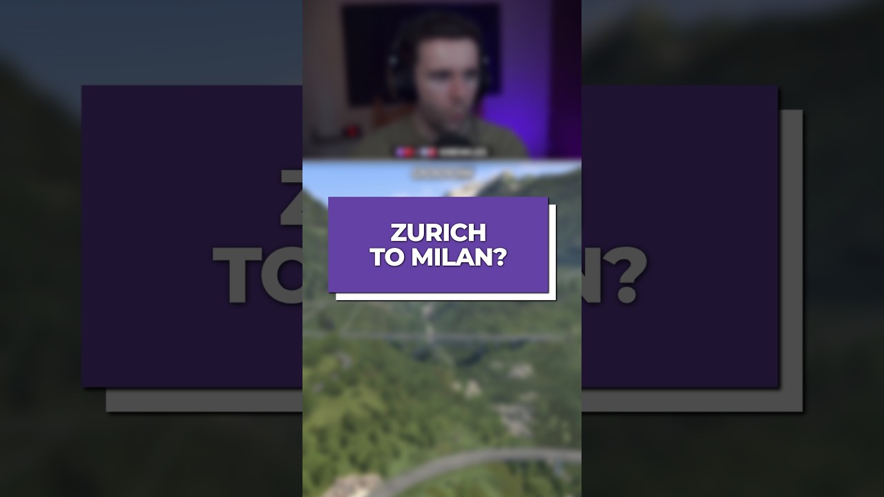 Zurich to Milan? Very Scenic!