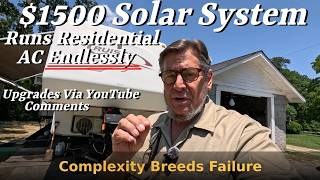 $1500 Solar System Runs RV AC Endlessly