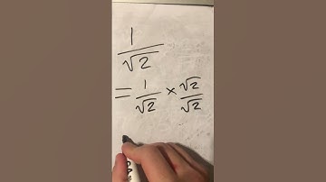 Rationalising the denominator of 1 over root 2